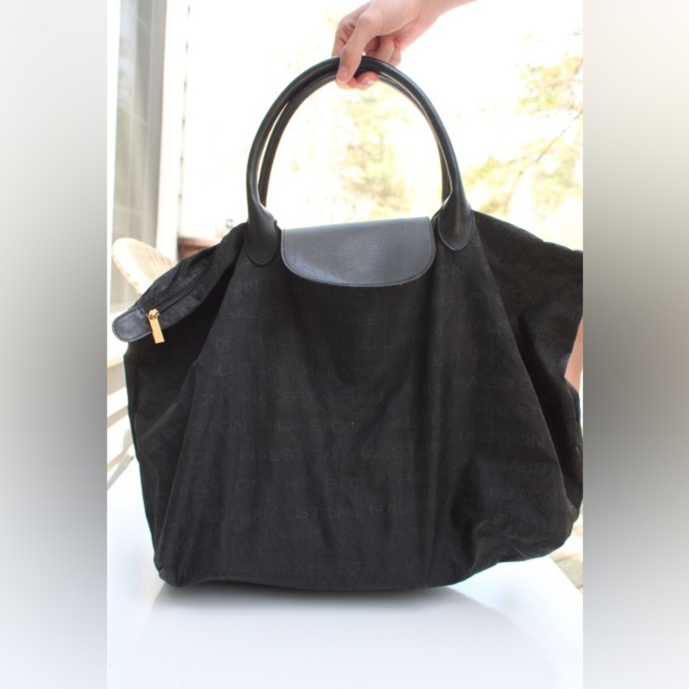 Halston travel tote bag